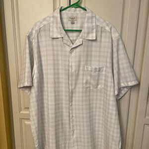 Men’s 2xL Haggar Button Down Short Sleeved Shirt